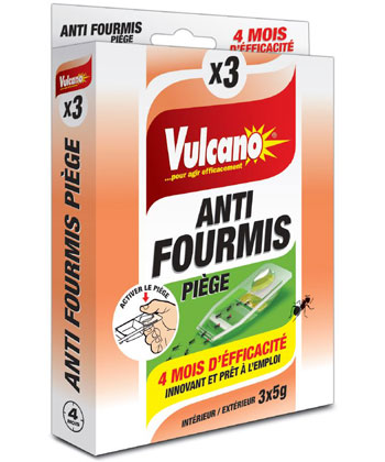 VULCANO – Anti-Fourmis Gel Piège – x3 Pièges de 5g