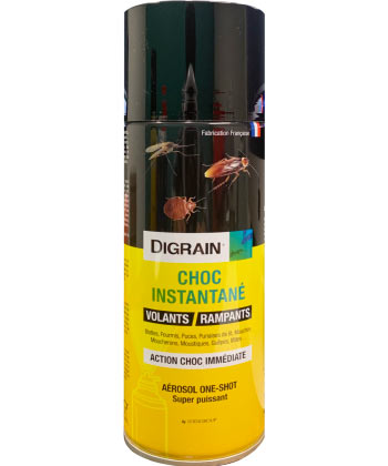 DIGRAIN – Choc Instantané Volants & Rampants – Aérosol One-Shot Super Puissant 400ml